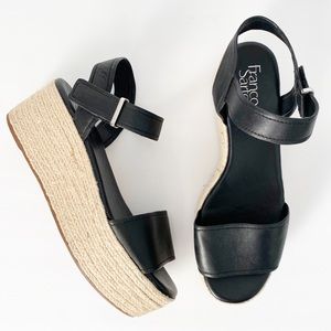 Franco Sarto Ben Espadrille Wedge Sandal - Sz 9.5